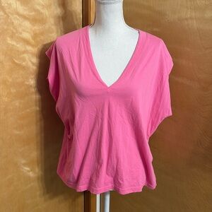 Pistola Light Pink 100% Cotton Carson V-Neck Muscle Tee Size L